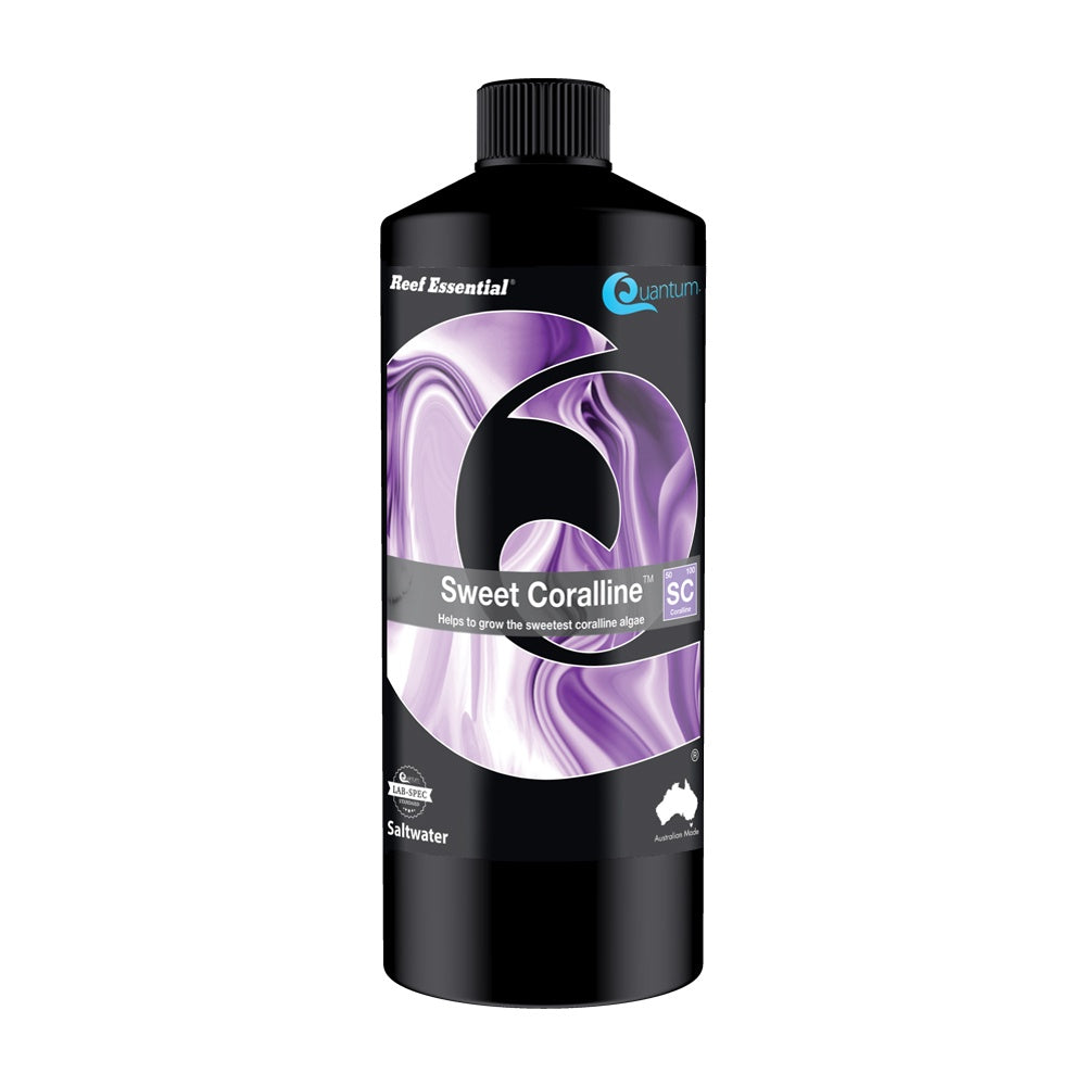 Quantum Reef Sweet Coralline 500ml bottle to enhance coralline algae growth in reef aquariums
