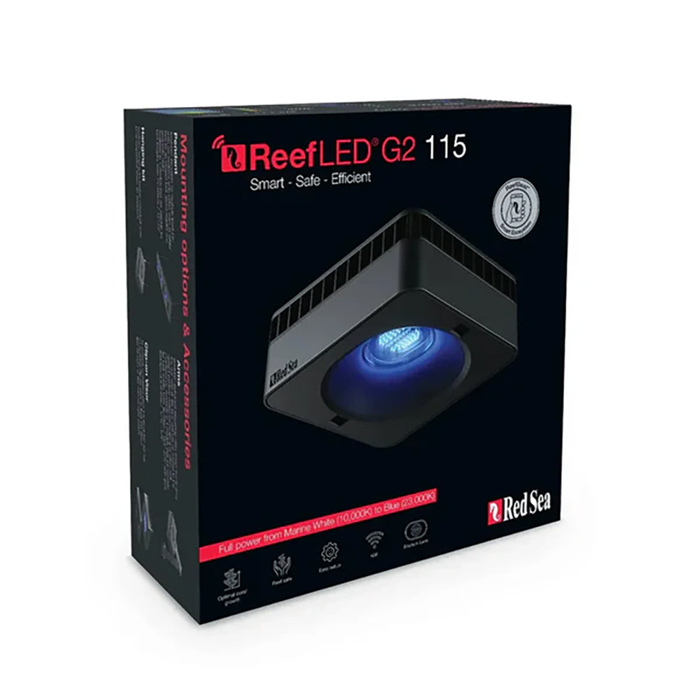 Red Sea ReefLED 115 G2 Visor accessory reducing glare and directing light into the aquarium.