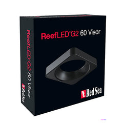 Red Sea ReefLED 60 G2 Visor reducing glare and light spill for reef aquariums.