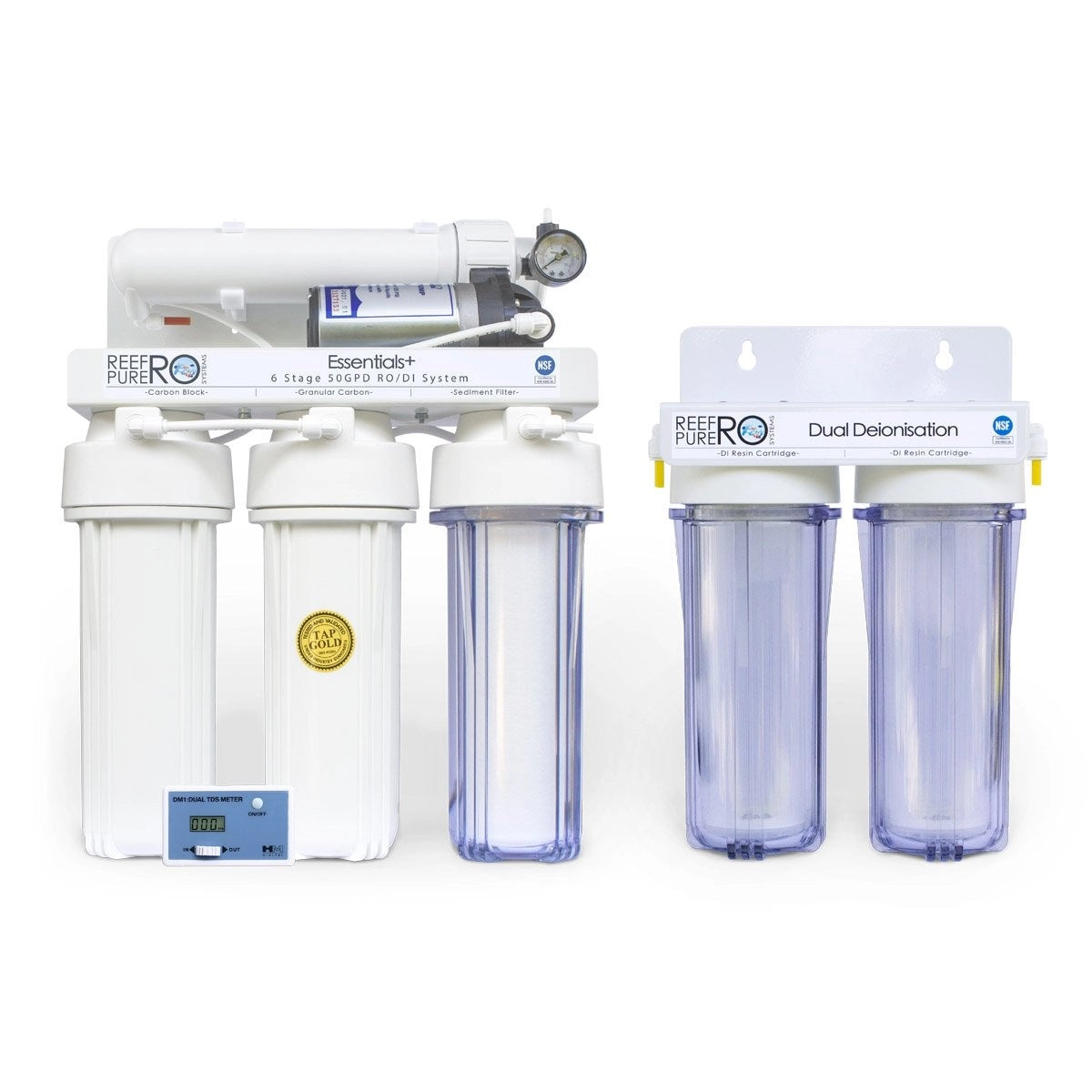Reef Pure RO 6 Stage 50GDP Essentials + Boosted RODI System