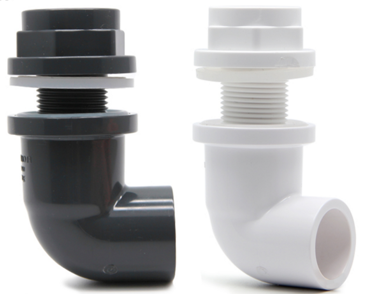 Sanking DIN 90 Degree Bulkhead - 20mm DN15 1/2" (White)