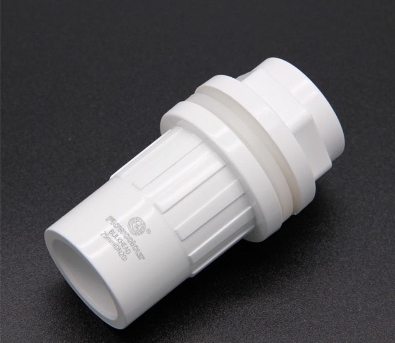 Sanking DIN Bulkhead - 25mm DN20 3/4" (White)