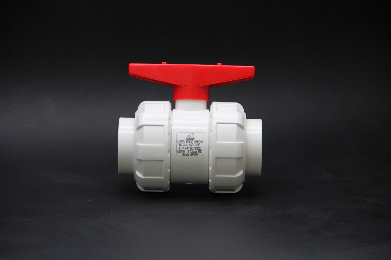 Sanking DIN True Union Ball Valve - 25mm DN20 3/4" (White)