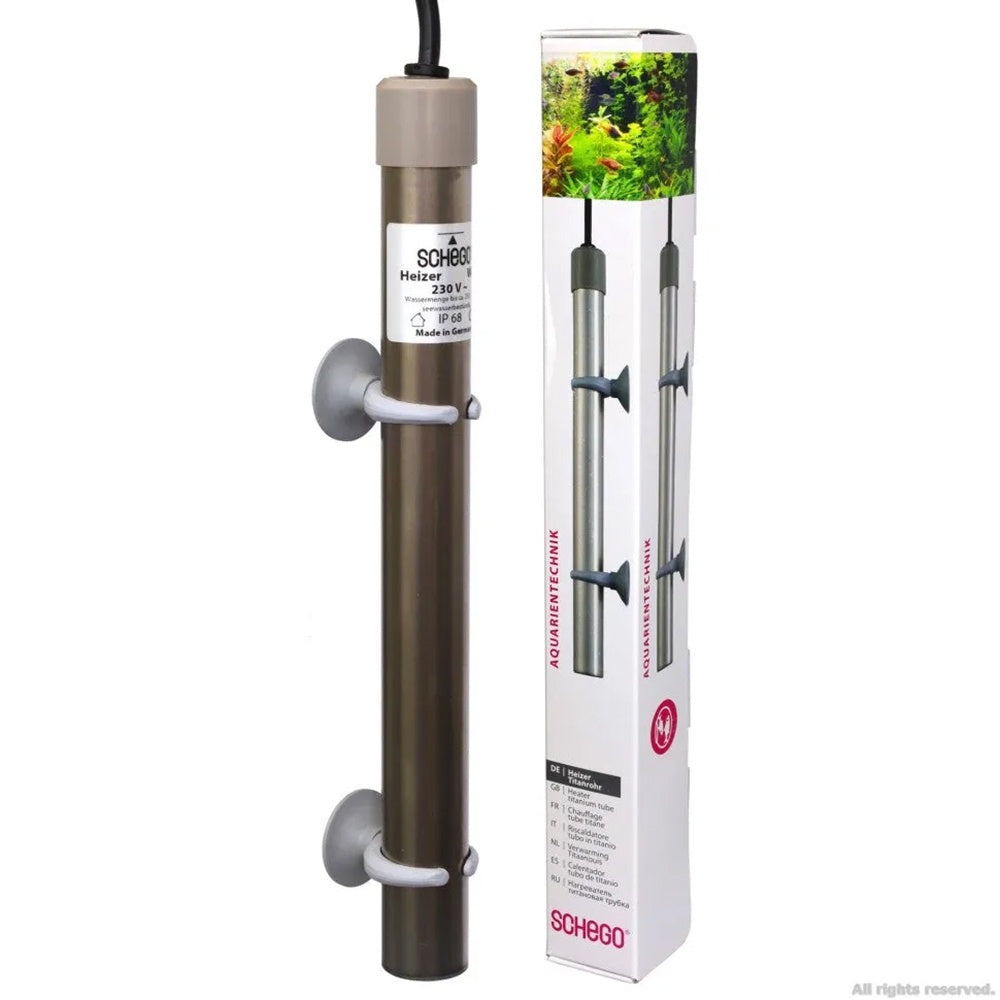Schego PTC Titanium 600W Aquarium Heater – unbreakable titanium heater