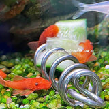 Durable stainless steel feeding tool for catfish and plecos
