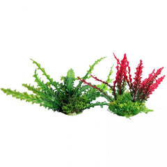 Aqua One Ecoscape Medium Ruffled Lace Plant Red – aquarium ornament 28384