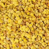 Close-up view of bee pollen granules for shrimp