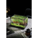 Angled view of the WYLD Scaper Forma Aquarium 27L highlighting polished edges and compact proportions