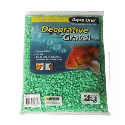 Aqua One Gravel Metallic Green 2kg