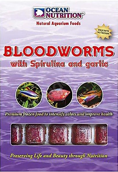 Ocean Nutrition Frozen Bloodworm Spirulina Garlic