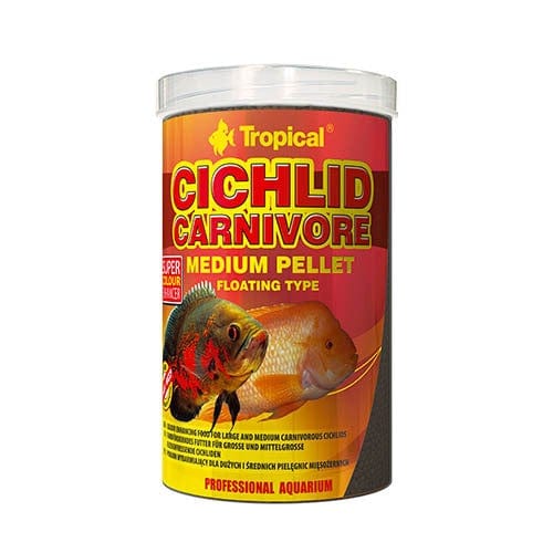 Tropical Cichlid Carnivore Medium Pellet 500ml 180g