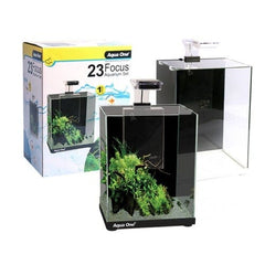 Aqua One Focus 23 LED Glass Aquarium (30L x 22D x 41H cm) - White