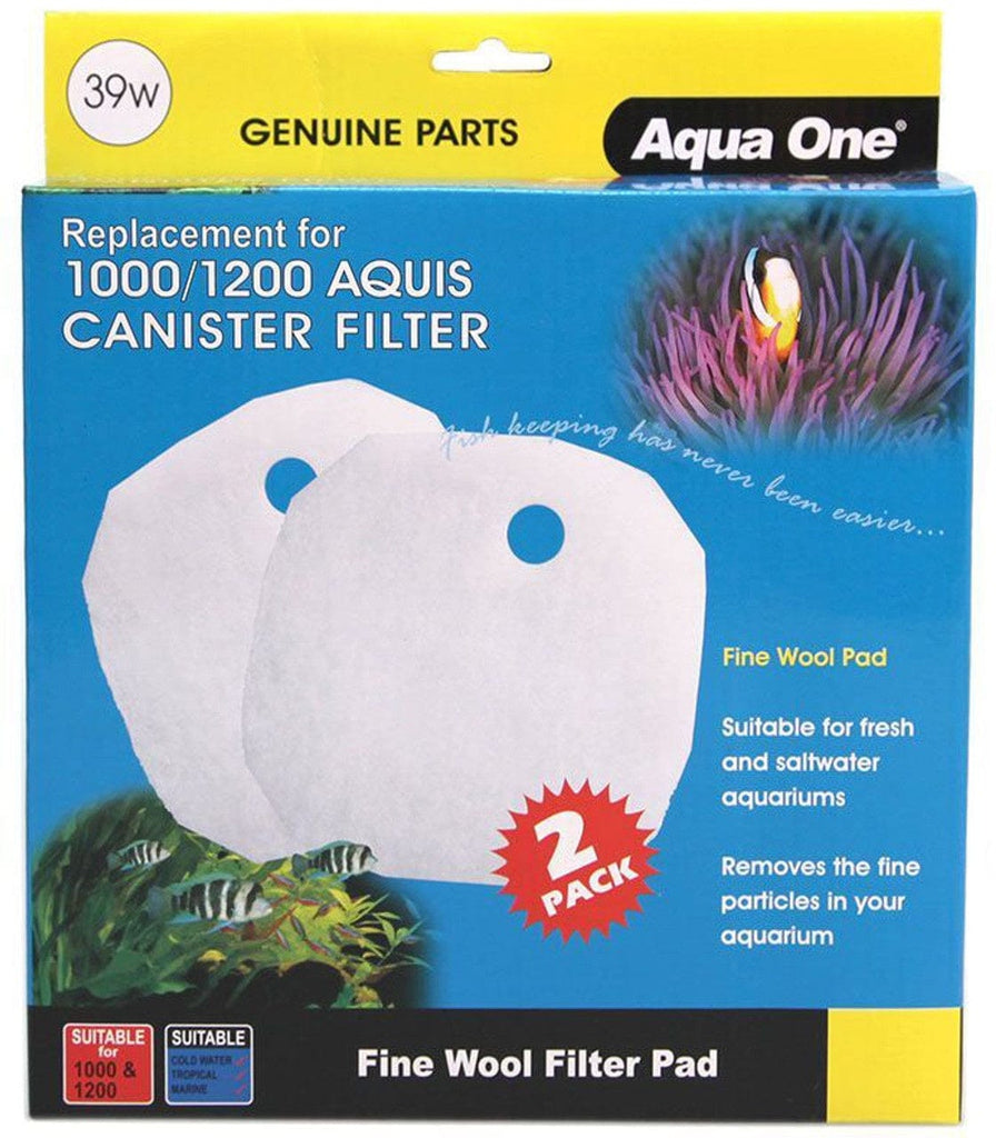 Aqua One Filter Media Wool 2pk - Aquis 1000/1200 (39W) (25039w)