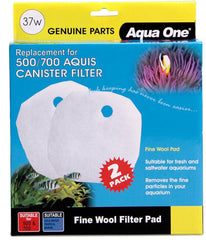 Aqua One Filter Media Wool 2pk - Aquis 500/700 (37W) (25037W)