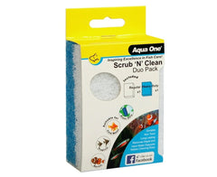 Aqua One Scrub N Clean Algae Pad Duo Pack