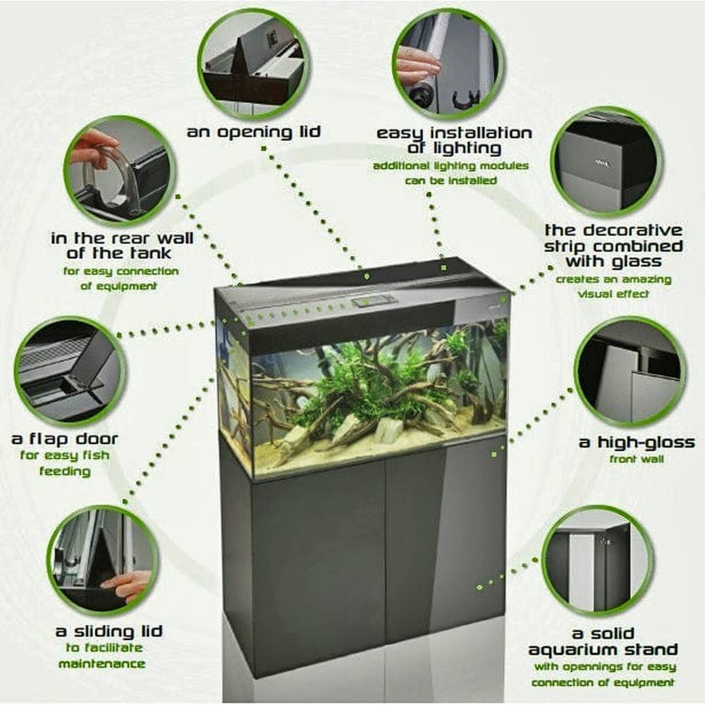 Aquael Glossy 80 Complete Set Fish tank 