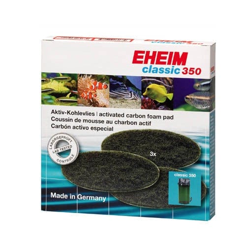 Eheim Classic 350 2215 Activated Carbon Filter Pad for Aquarium Canister