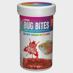 Fluval Bug Bites Colour Enhance Flakes 45gm