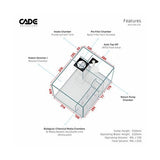 CADE Reef Frag S2 600 Black - 12
