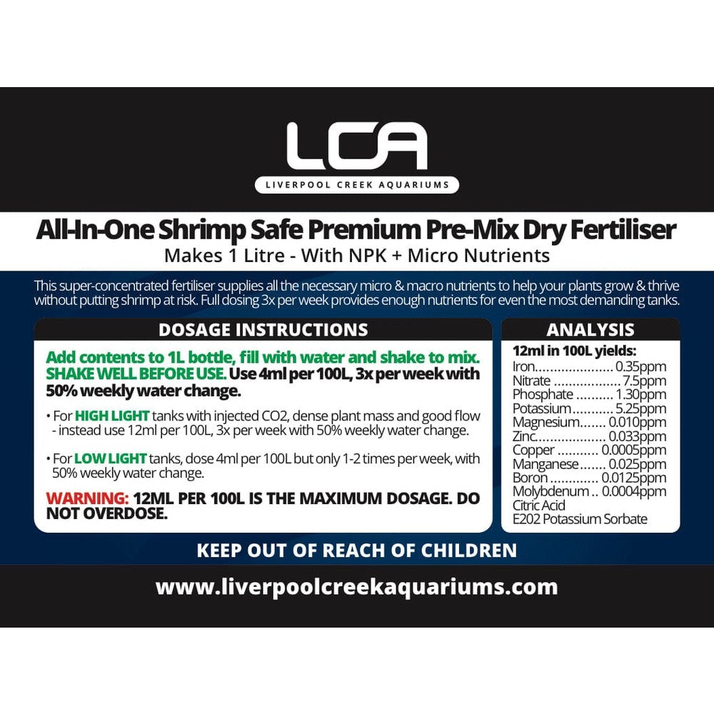 LCA All In One Pre Mix Shrimp Safe