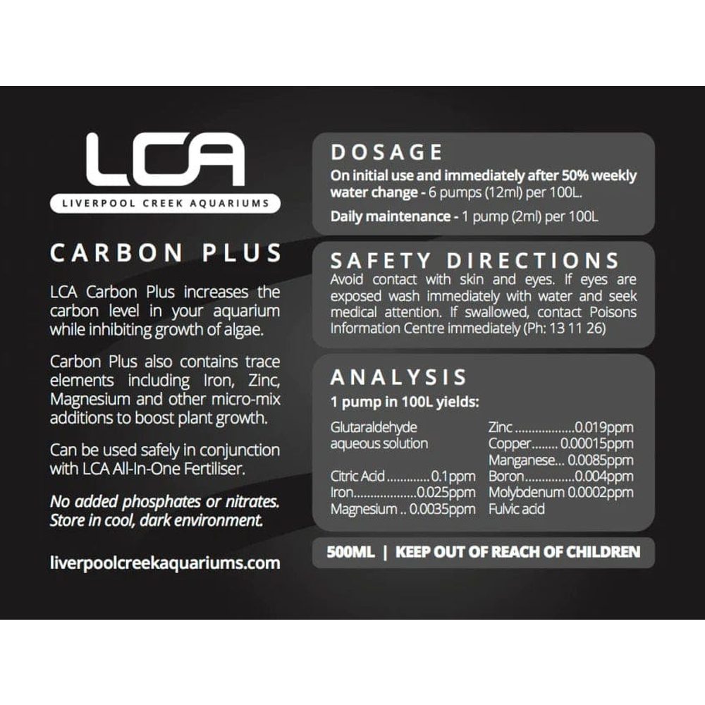 LCA Carbon Plus Aquarium Plant Fertilizer