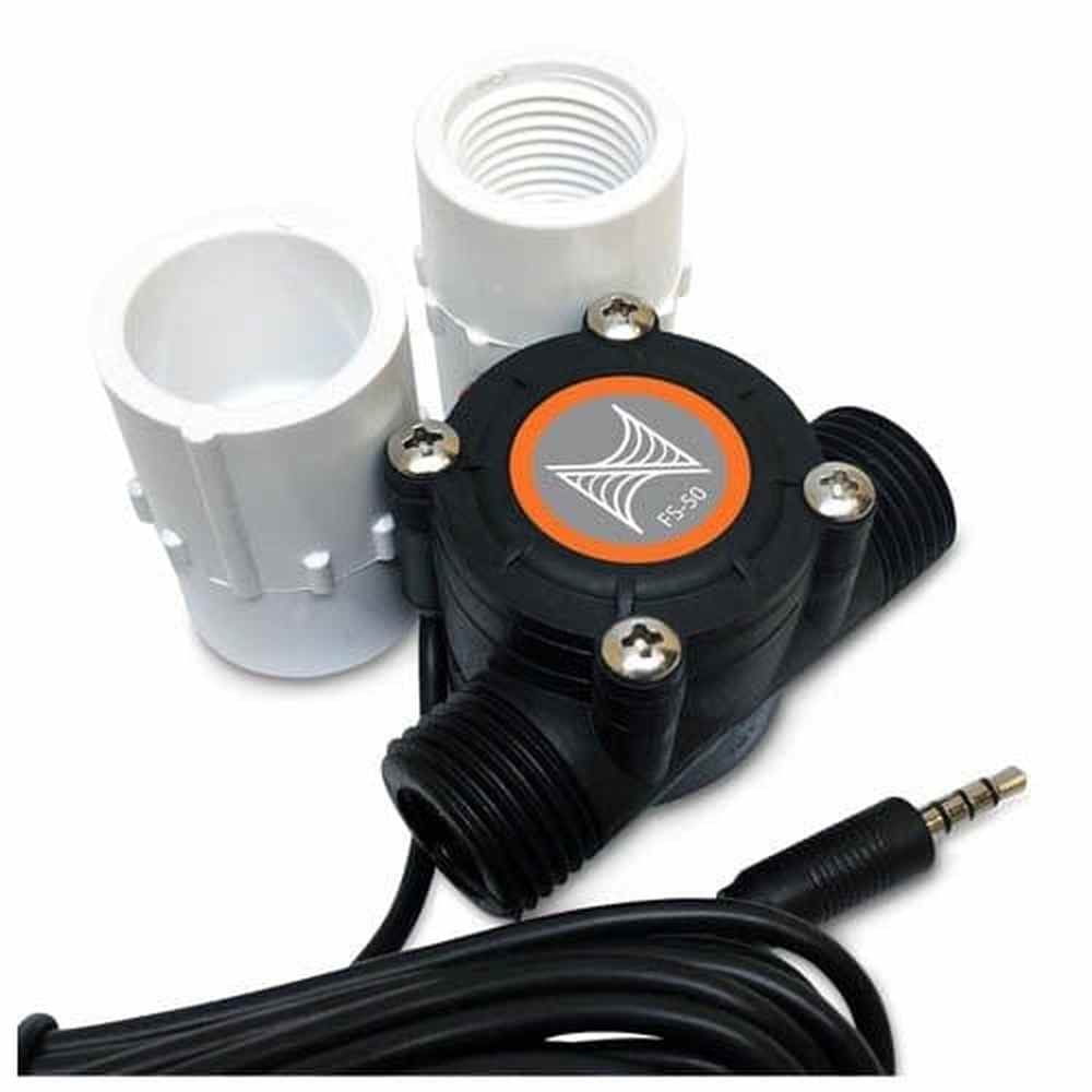 Neptune FS-50 1/2 inch aquarium flow sensor with PVC adapters