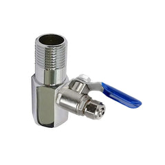 Reef Pure RO 1/2" BSP Tap Adapter Block to 1.4" Tube Ball Valve