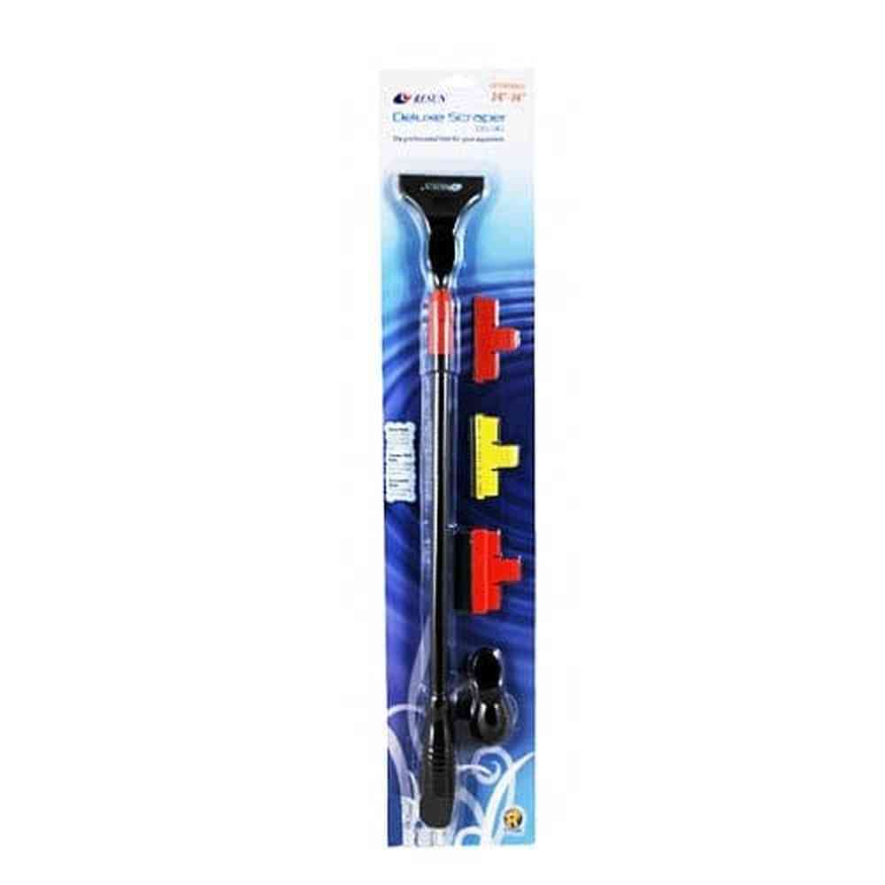Resun Deluxe 24-36 inch adjustable aquarium scraper with plastic, steel, and pad blades