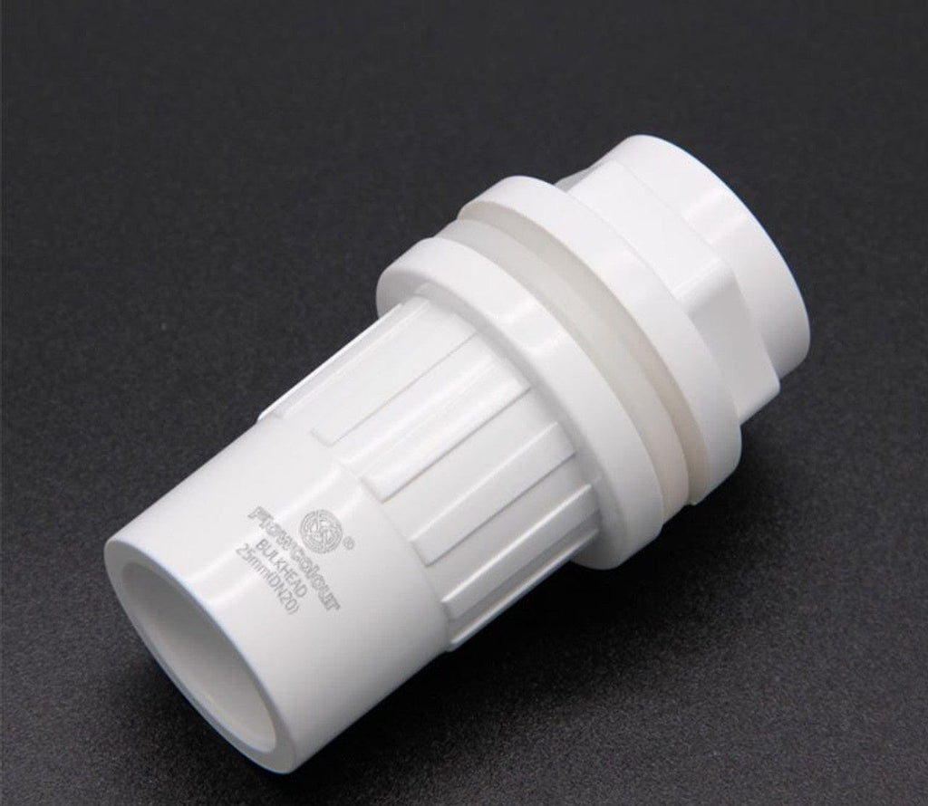 Sanking DIN Bulkhead - 25mm DN20 3/4" (White)