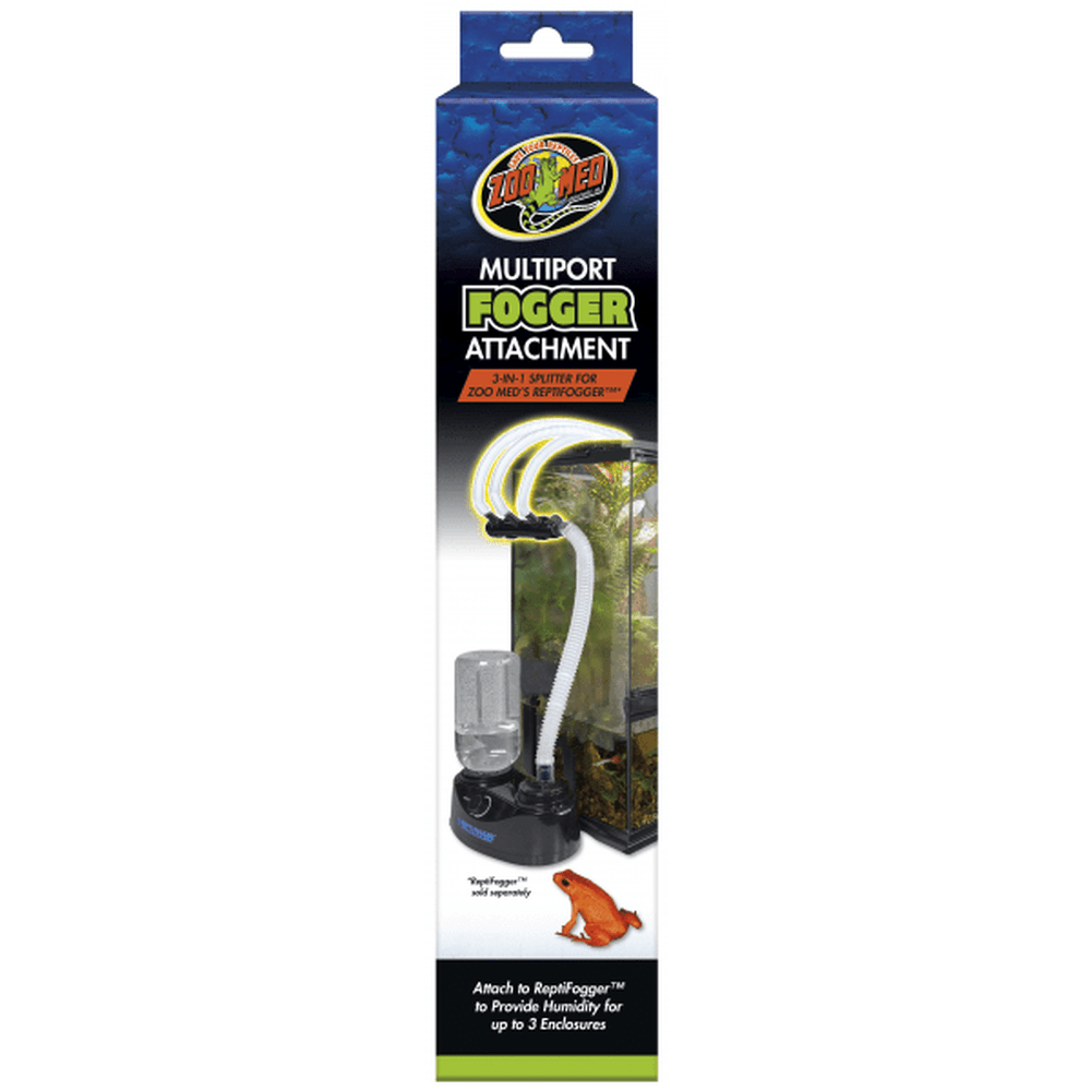 Zoo Med ReptiFogger Multiport Attachment with three adjustable fogger hoses