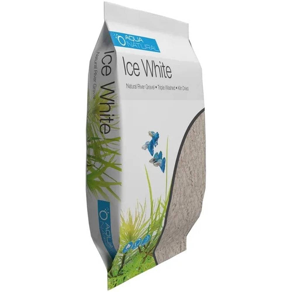 Retail bag of Aqua Natural Ice White 4.53kg substrateAqua Natural Ice White 4.53kg