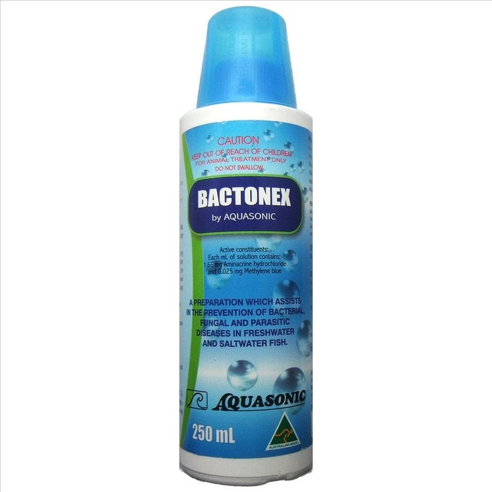Aquasonic Bactonex 250ml – disease prevention for freshwater and marine fish