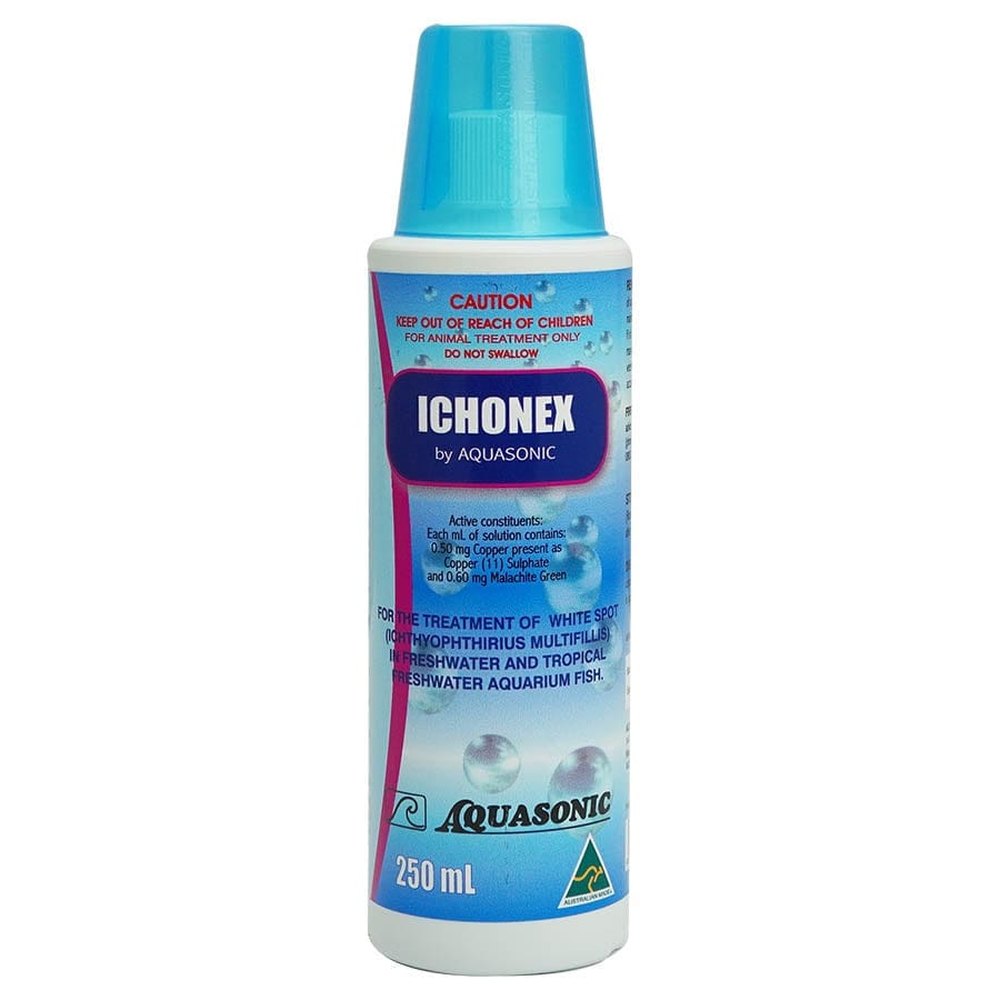 Aquasonic Ichonex 250ml – copper treatment for whitespot in freshwater fish
