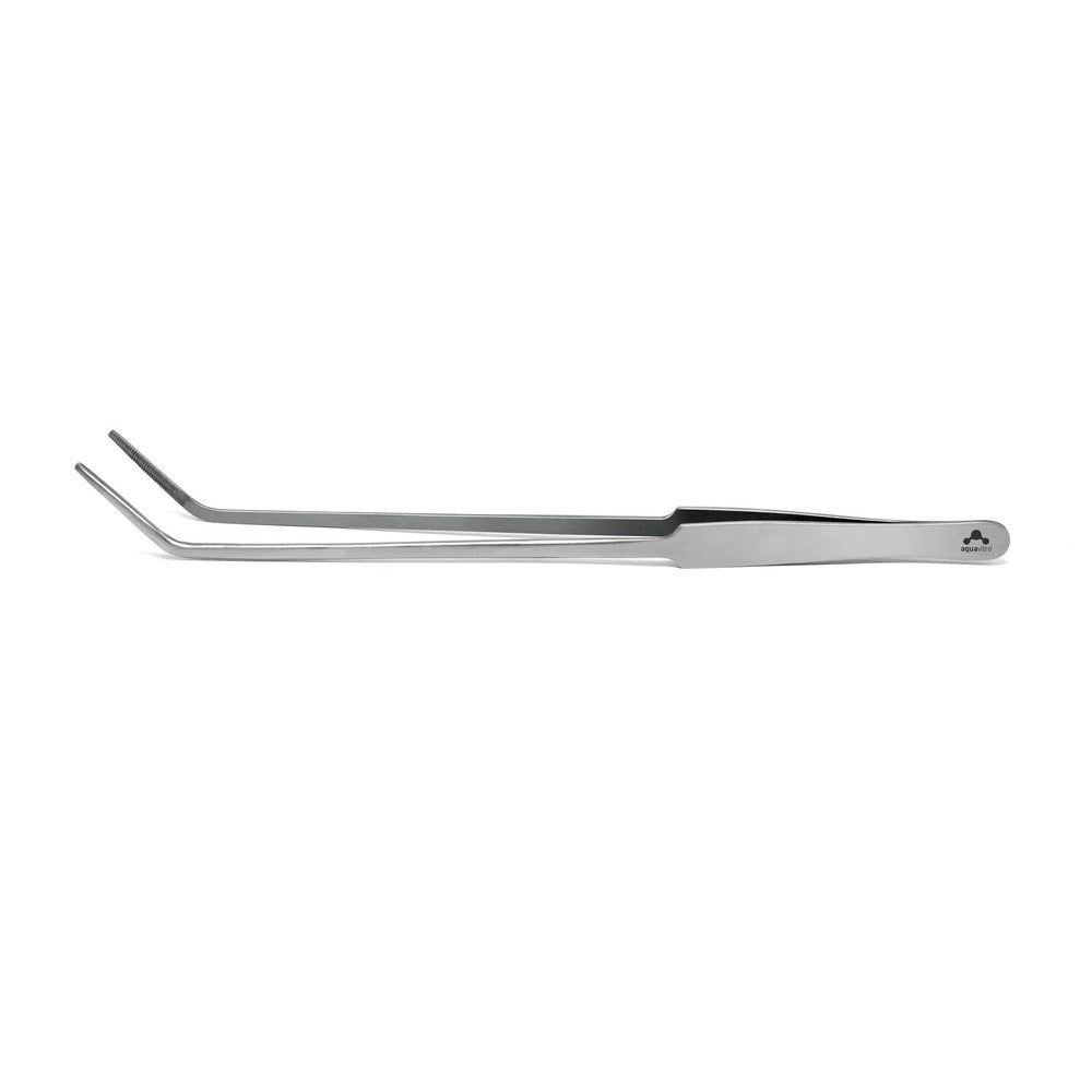 Aquavitro 24cm Curved Fine Tip Forceps for freshwater and marine use