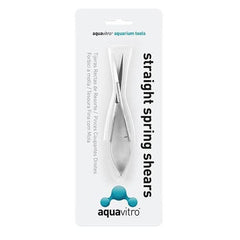 Aquavitro 15cm straight spring shears stainless steel for nano tanks