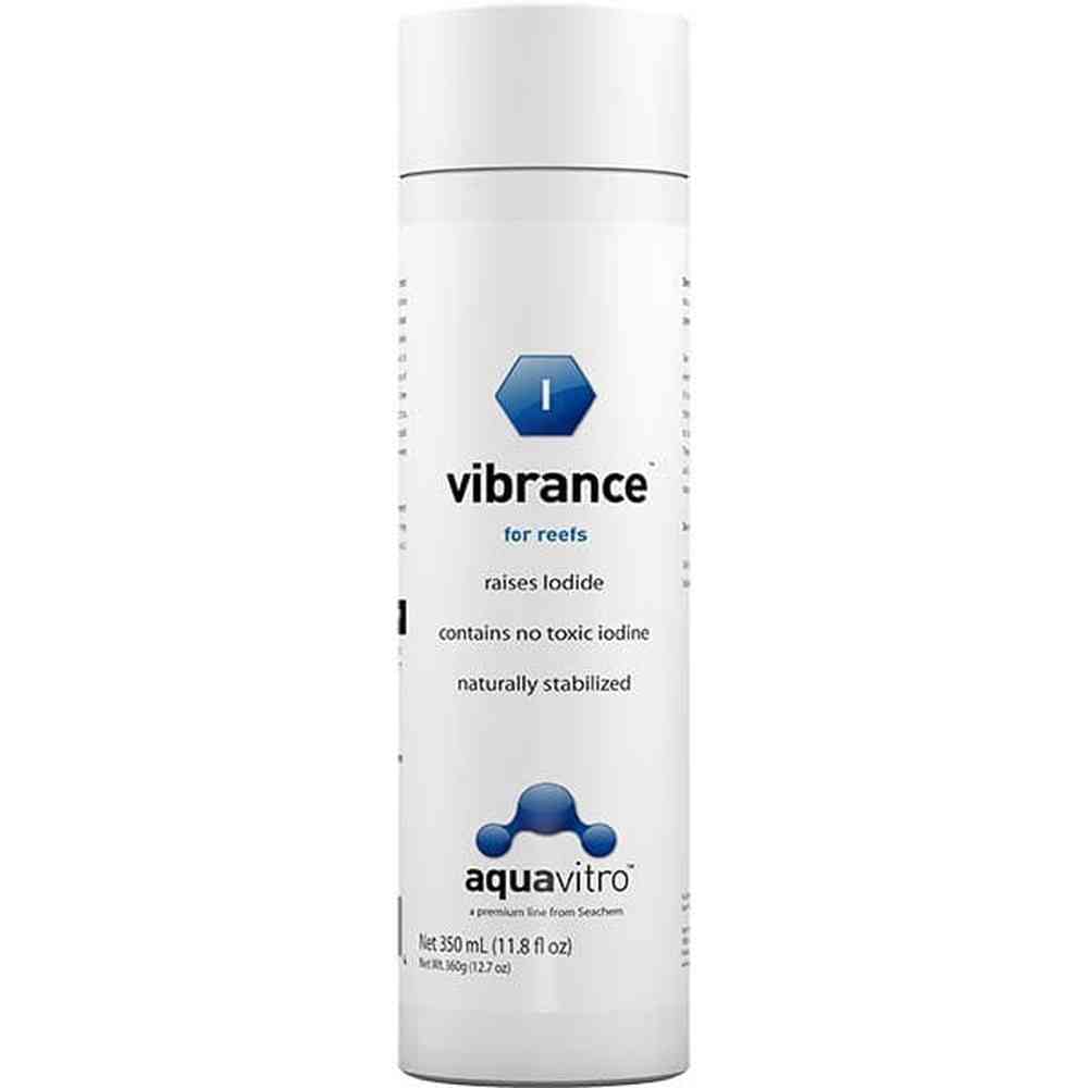 Aquavitro Vibrance 350ml stabilized iodide supplement for reef aquaria