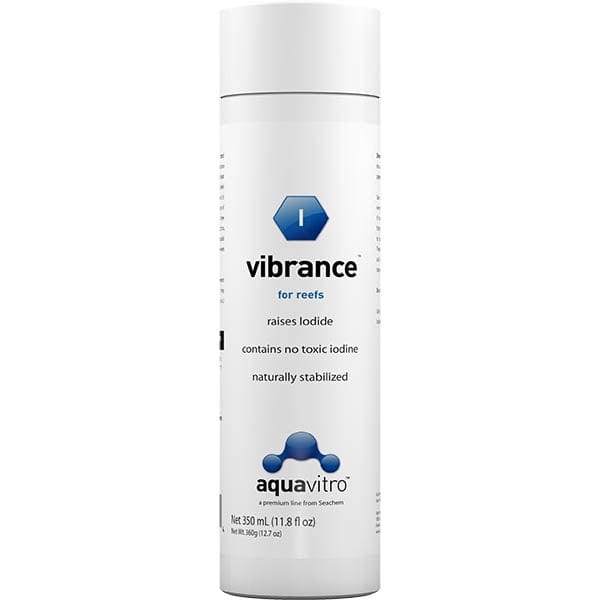 Aquavitro Vibrance 350ml stabilized iodide supplement for reef aquaria