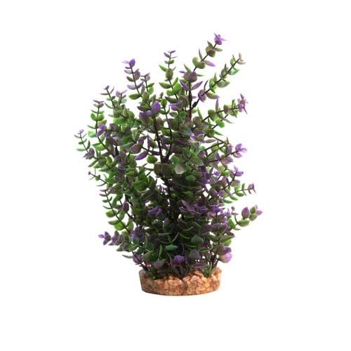 Aqua One Plastic Plant - Purple Hygrophila With Gravel Base L 30cm