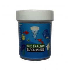 10g jar of freeze dried black worm cubes for aquarium fish
