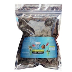 50g bag of freeze dried black worm cubes for aquarium fish