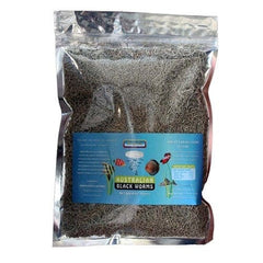 50g bag of loose freeze dried black worms for aquarium fish