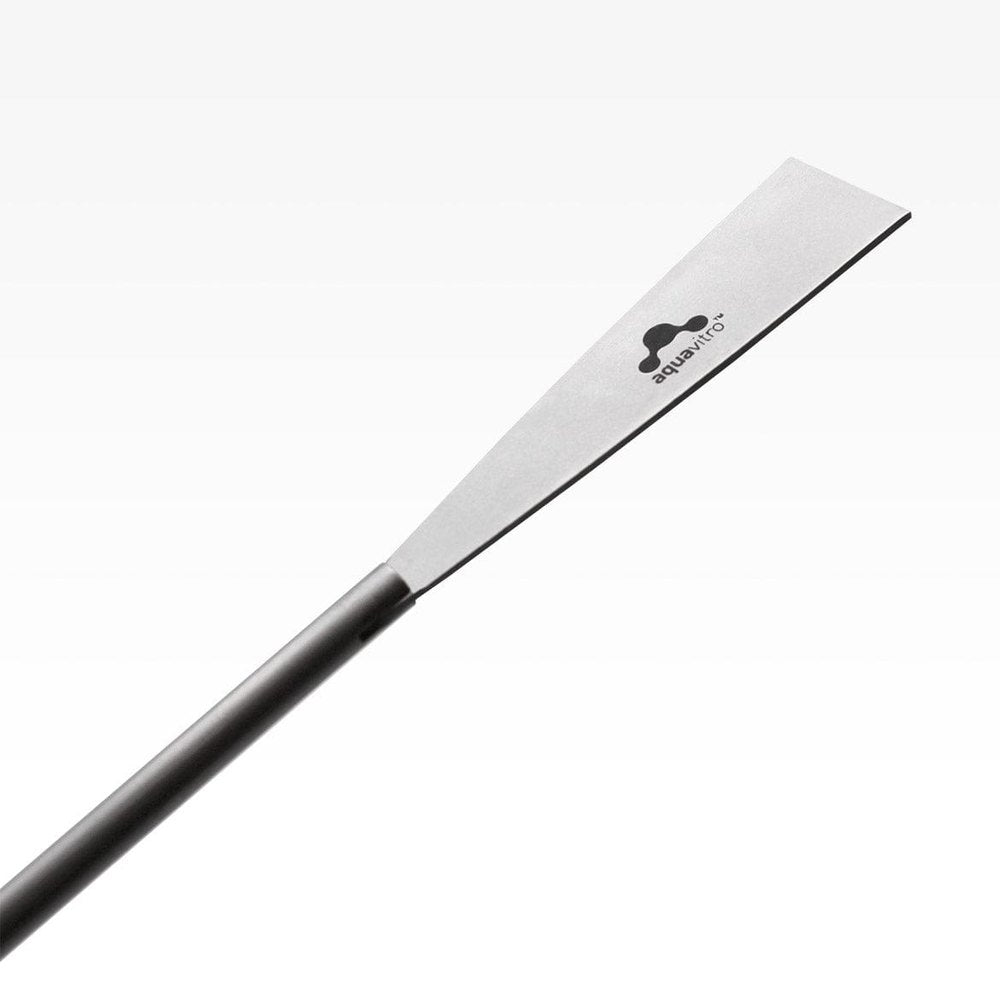 Close-up of Aquavitro Soil Spade head showing stainless steel finish