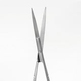 Close-up of curved blade and spring mechanism on Aquavitro shears